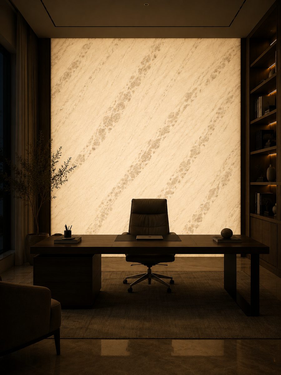 Agaria White in night light