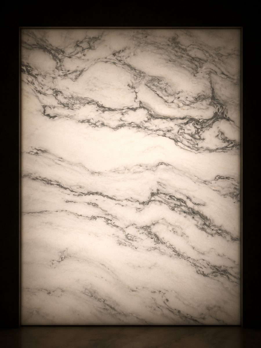 Ambaji White in museum light