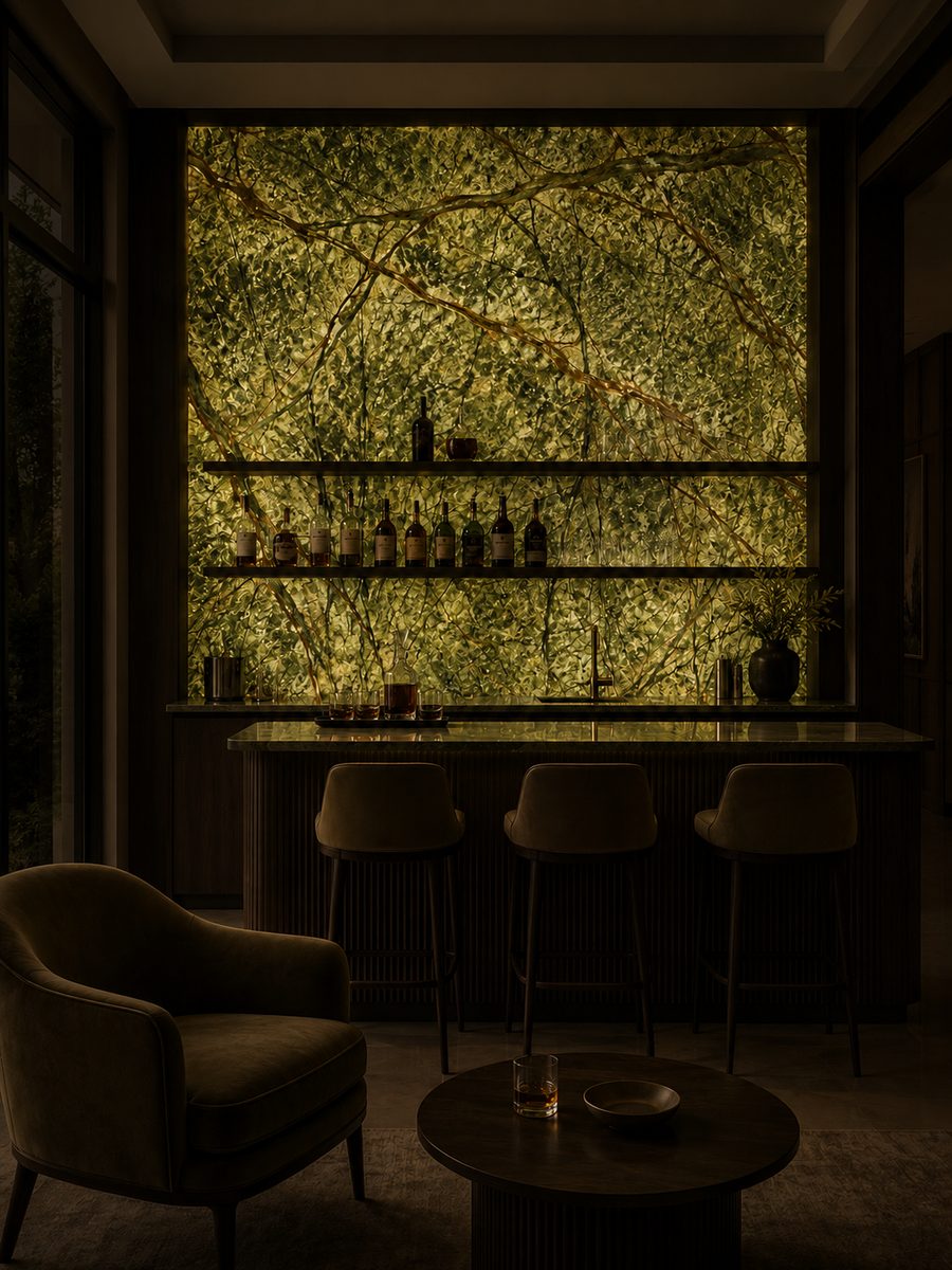 Bidasar Green in night light