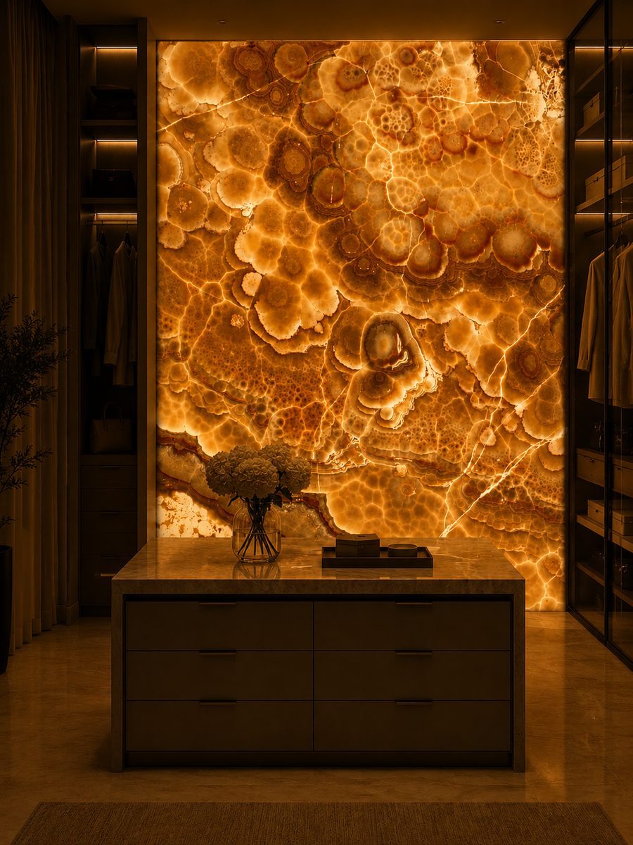 Caramel Onyx in night light
