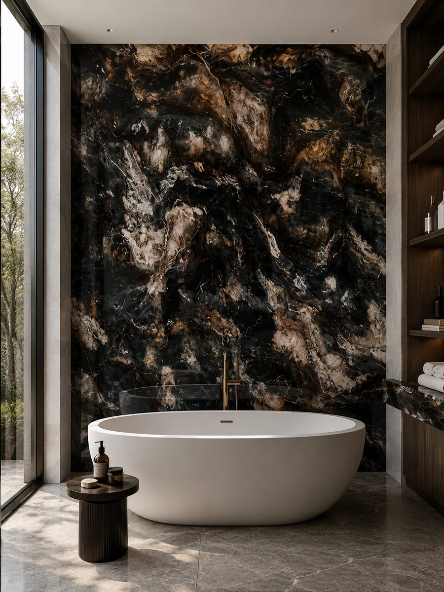 China Black Marble in day light