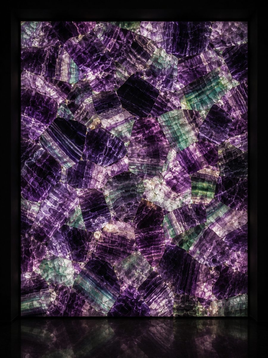 Fluorite in museum light