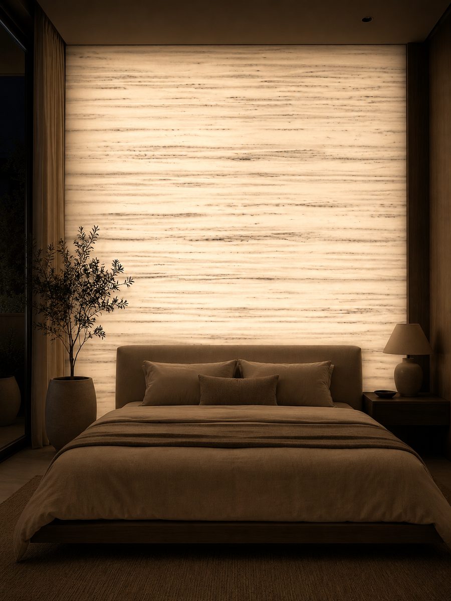Kavala White in night light