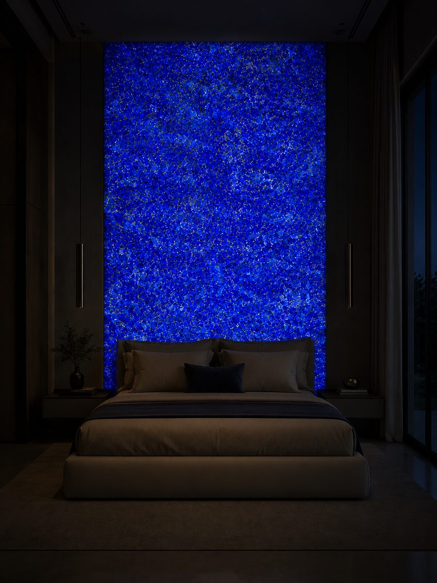 Lapis Lazuli in night light