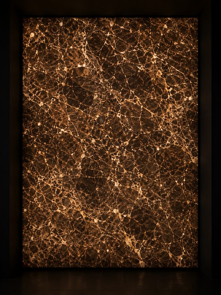 Marron Fonce in museum light
