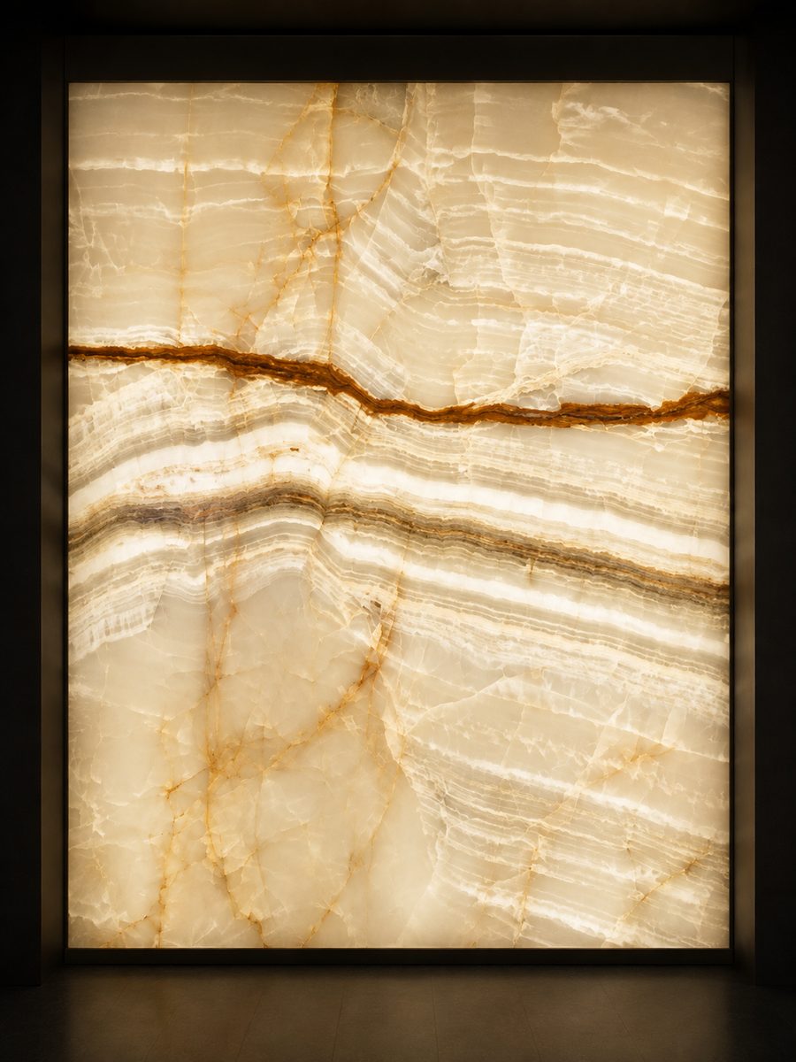 Onice Ivory in museum light