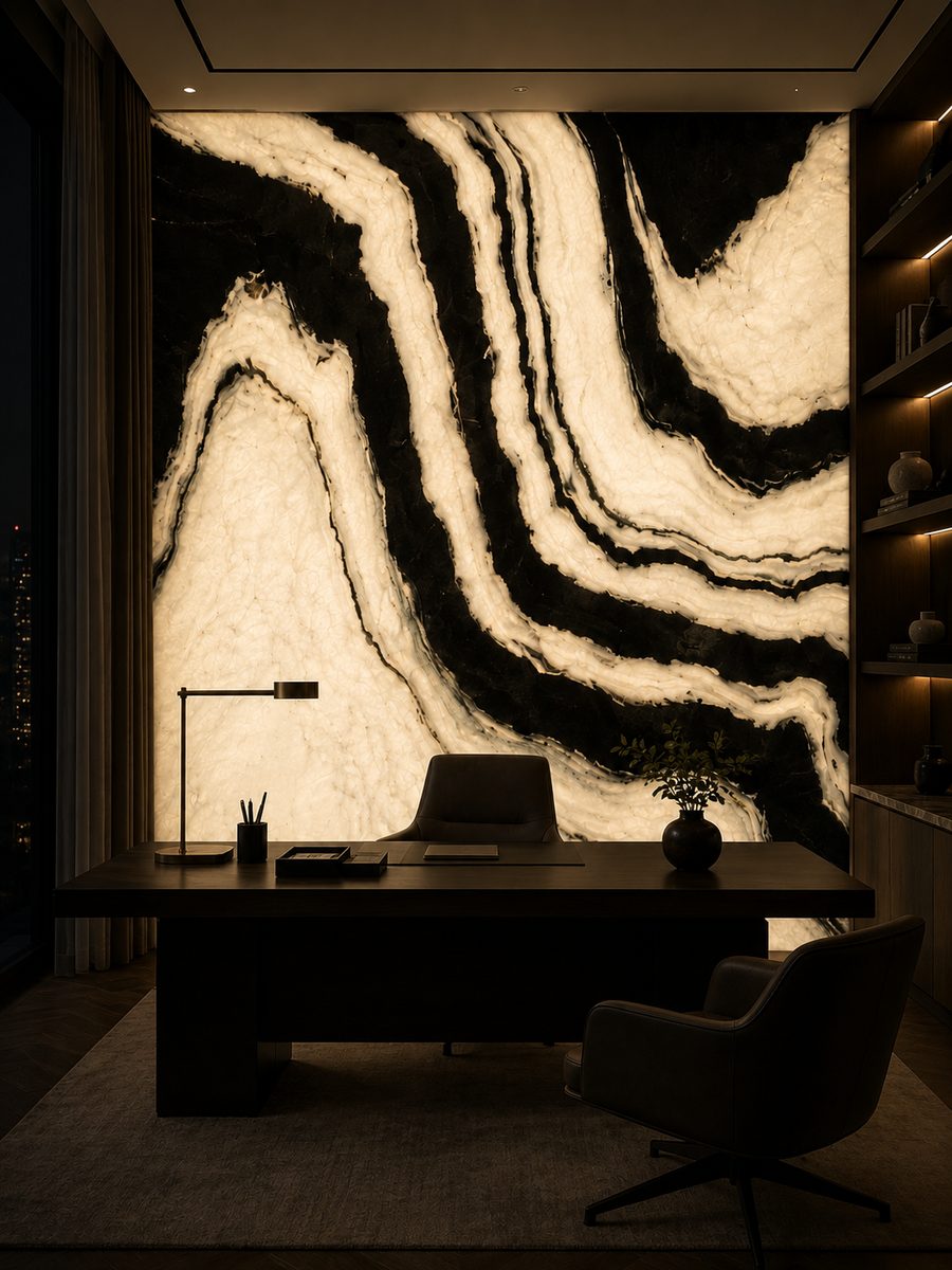 Panda White in night light