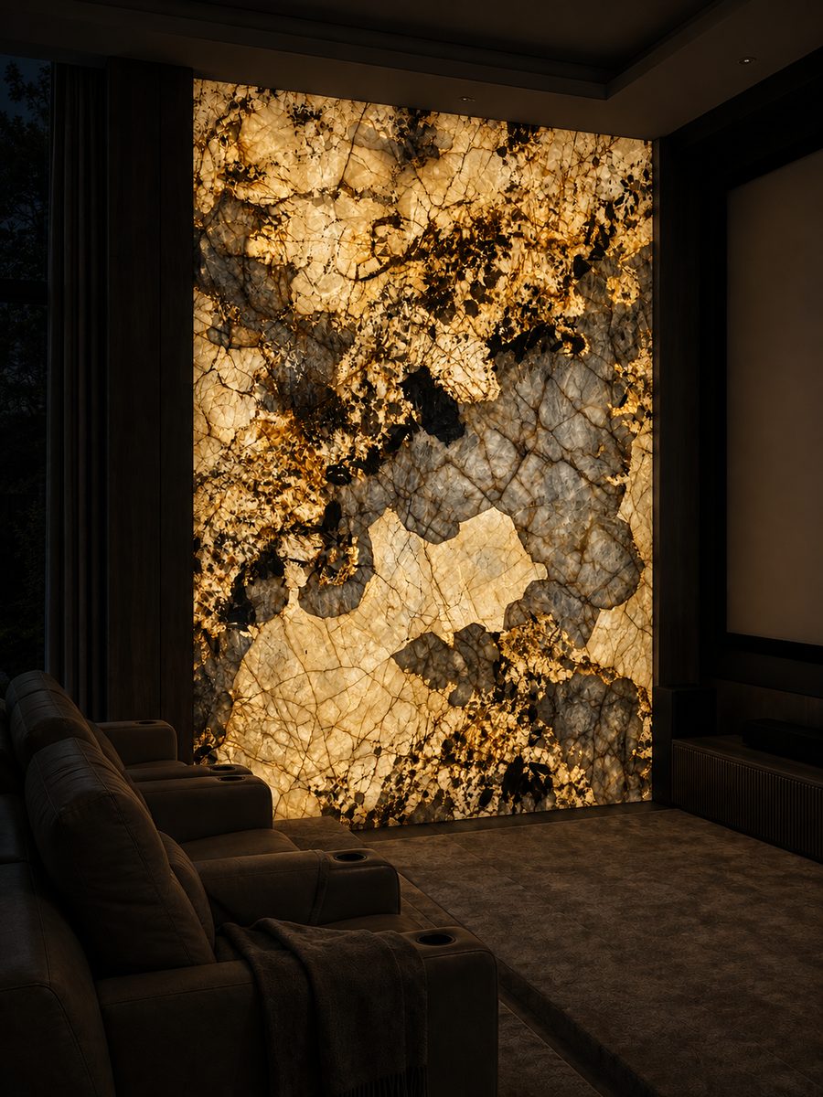 Patagonia quartzite in night light