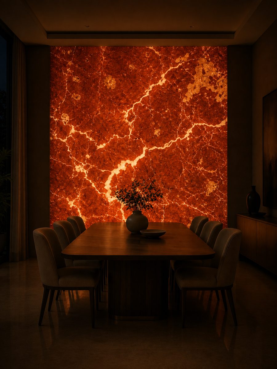 Rojo Alicante in night light