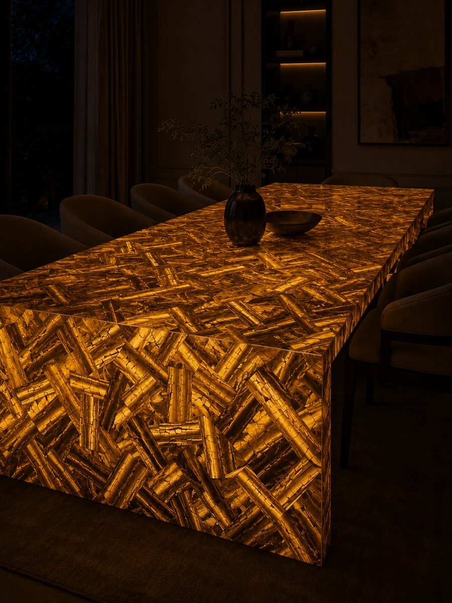 Tiger Eye Golden in night light
