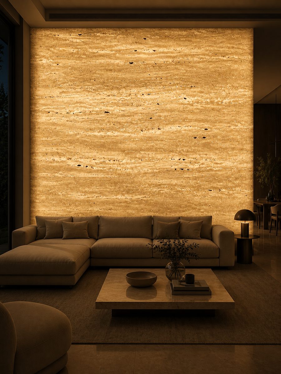 Travertino Iberico in night light