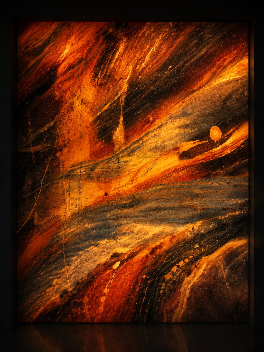 Van Gogh Quartzite in museum light