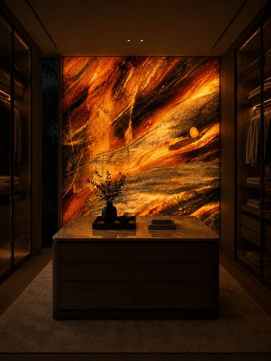 Van Gogh Quartzite in night light