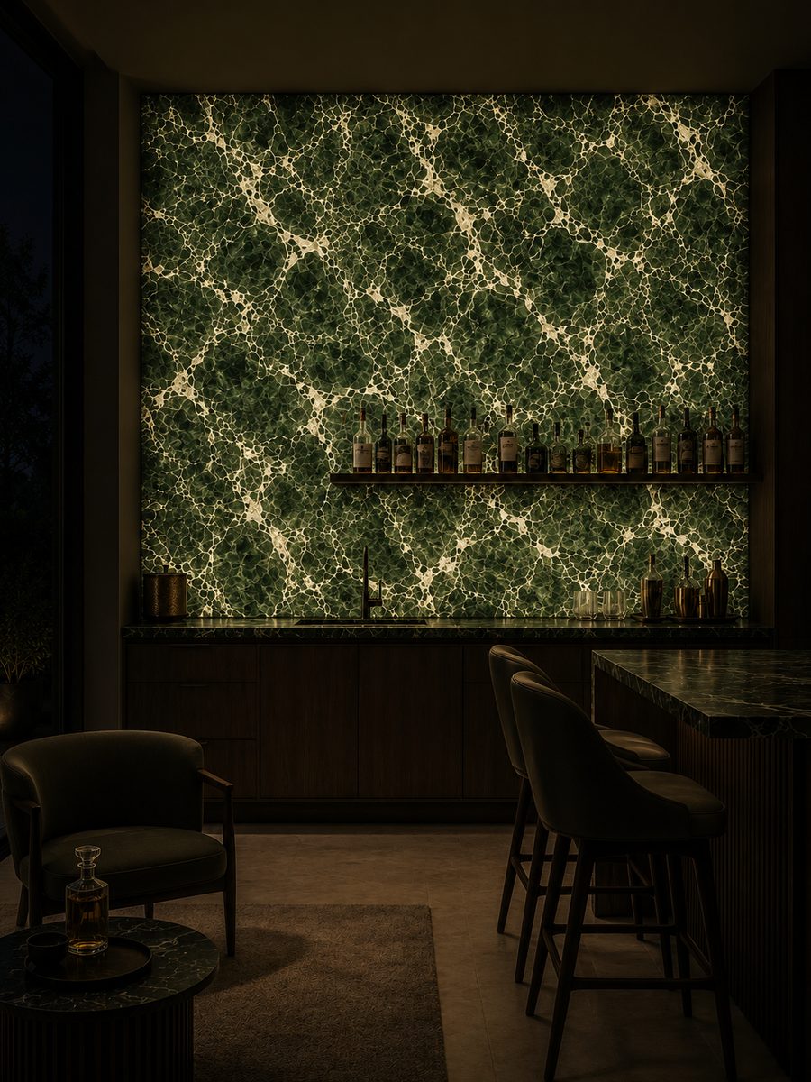 Verde Aver in night light