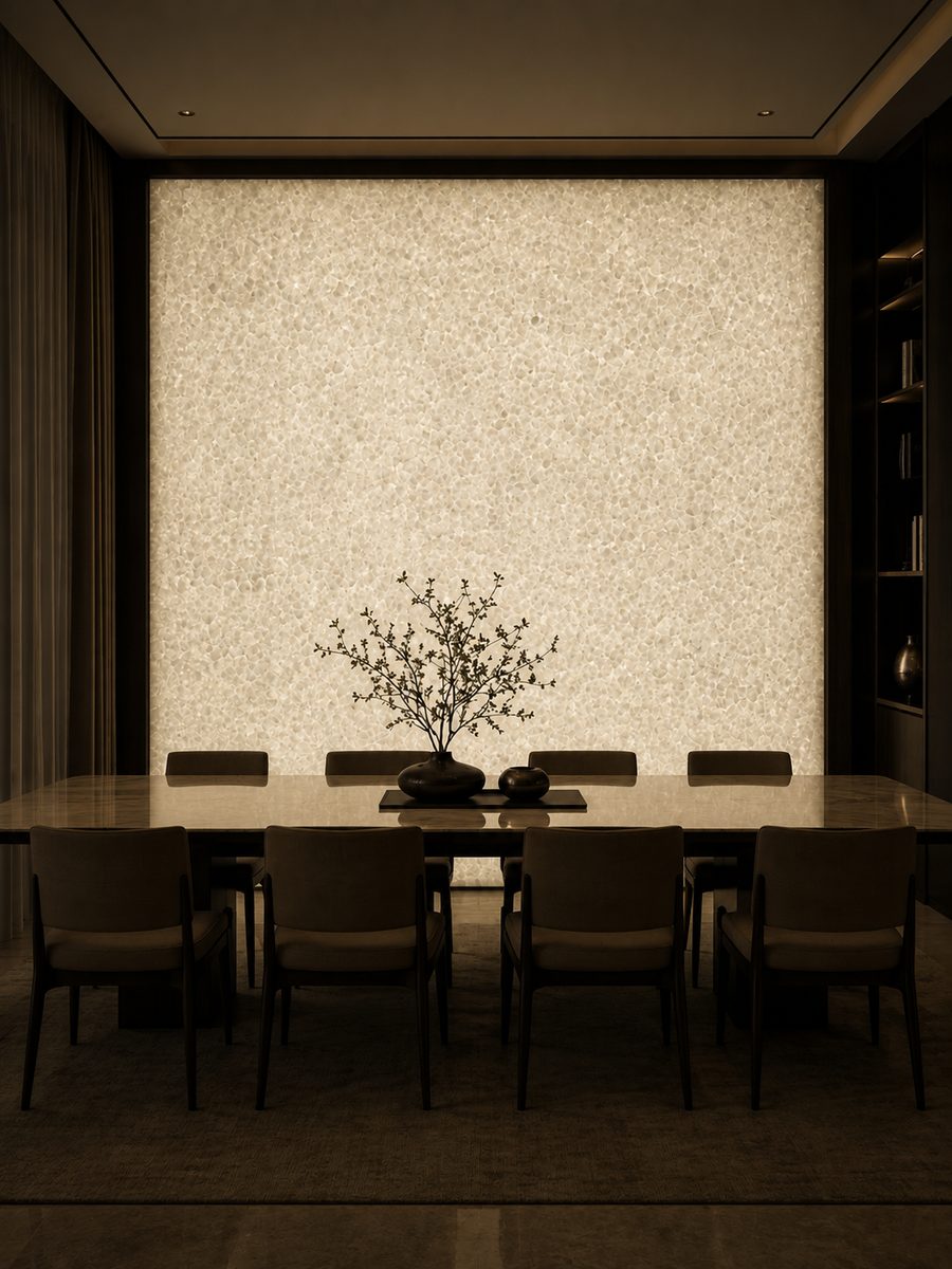 Vietnam Crystal White in night light