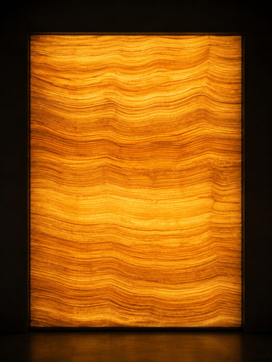 Yellow Wood Vein in museum light